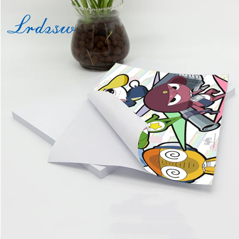A5 50sheets135g 150g Глянцевая Самоклеящаяся струйная печать с наклейкой на заднюю