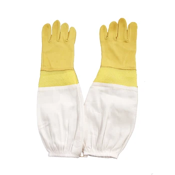 

Beekeeping gloves Protective Sleeves Ventilated Professional canvas Anti Bee for Apiculture beekeeping gloves