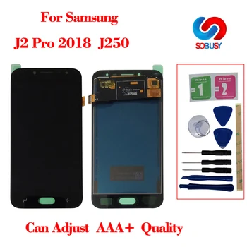 

For Samsung Galaxy J2 pro 2018 J250 J250F LCD Display and touch screen digitizer assembly adjust brightness free shipping