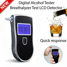 Дыхательный спирт тестер AT-818 Профессиональный полицейский цифровой дыхательный спирт Тестер Алкотестер AT818