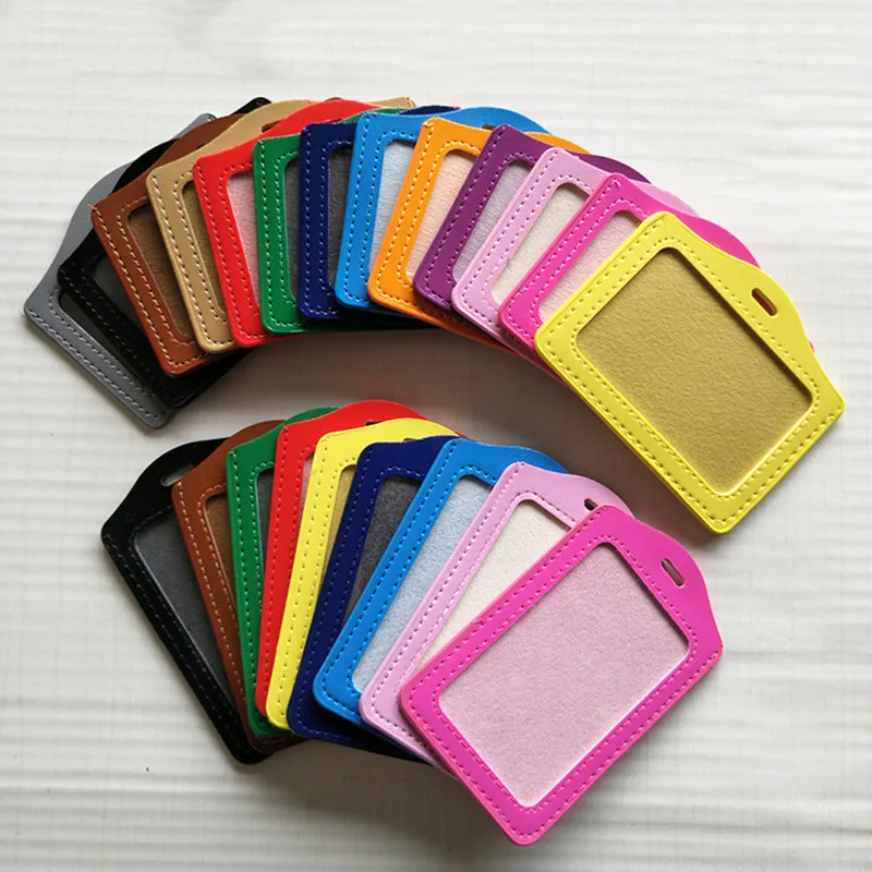Portatarjetas de PU para hombre y mujer, soporte y accesorios para tarjetas de Hospital, enfermera, escuela, protector de entrada, tarjeta de pecho, estilo transversal