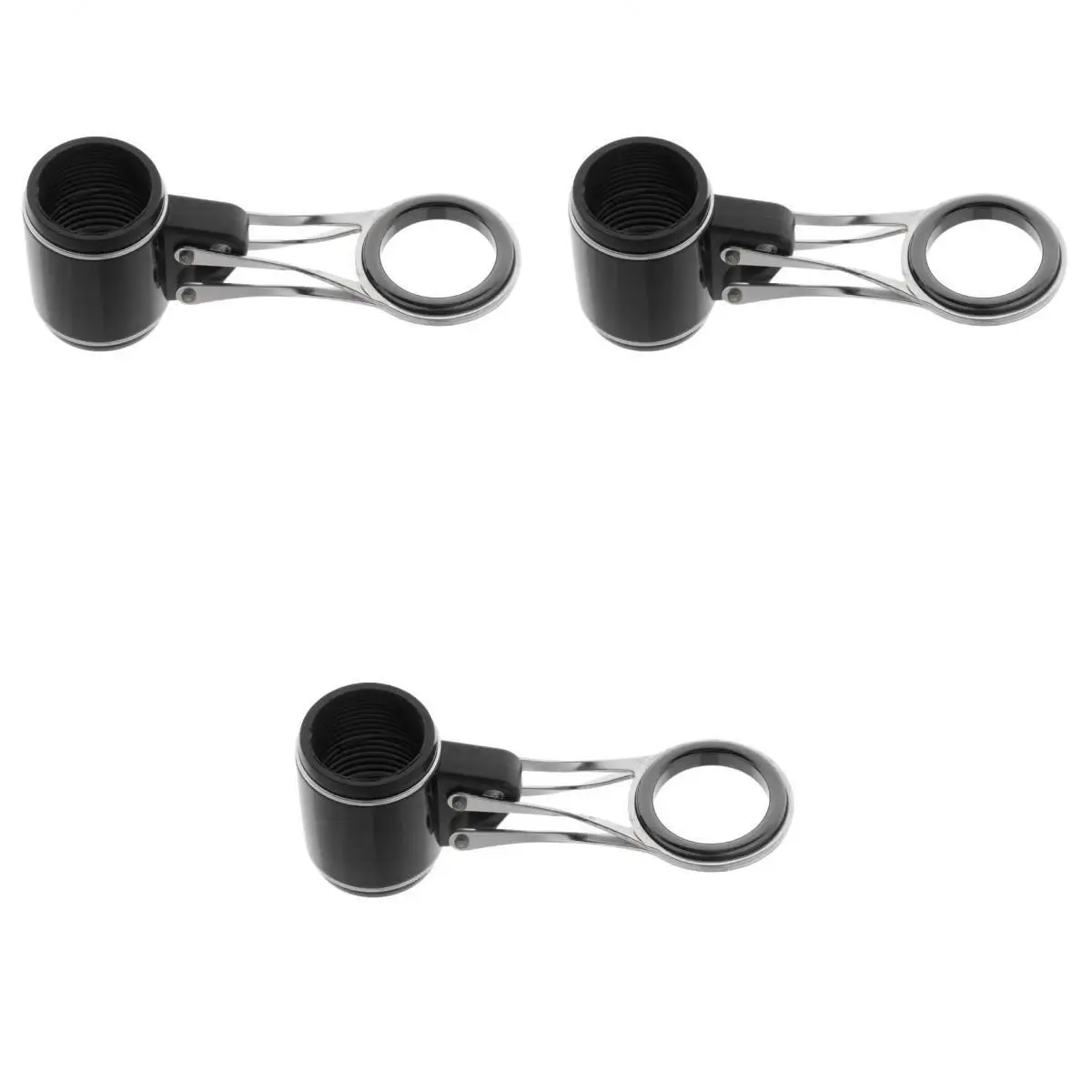 3pcs Smooth Fishing Rod Guides Ceramic Eye Rings DIY Foldable Rod Replacement Parts
