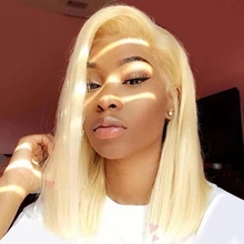 Links 613 блонд, парики из натуральных волос на кружеве 6-16 дюймов, бразильские волосы Remy, Натуральные Прямые HD прозрачные парики на кружеве