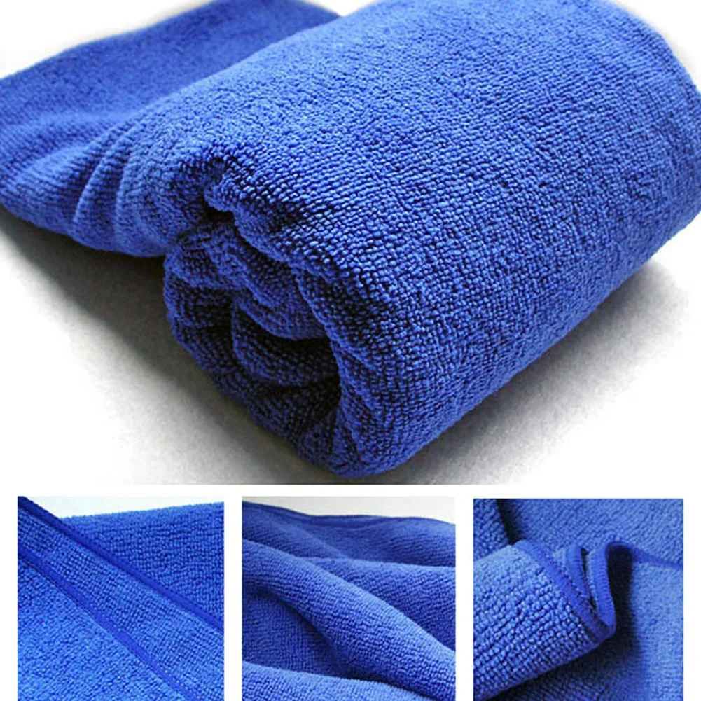 Авто синяя мягкая Абсорбирующая моющаяся ткань авто Уход микрофибра чистящие полотенца прочная Чистящая Авто Чистящая Щетка Автомобильная щетка