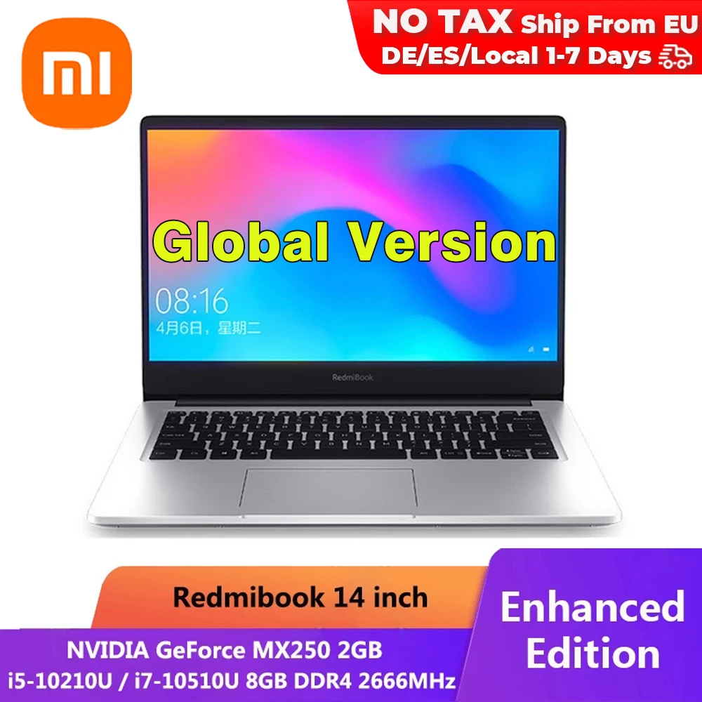 Notebook Laptop Pro Nvidia Geforce SSD MX250 Ddr4-Ram Ultra-Thin Original 8GB 512GB Xiaomi