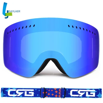 

100% Brand Big Ski Fack Mask Double Lens UV400 Anti-fog Motocross Goggles Snow Skiing Snowboard Motorcycle Goggles Glasses