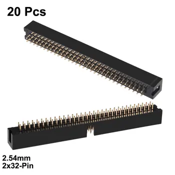 

uxcell 20Pcs 2.54mm Pitch 2x32-Pin Double Row Straight Connector Female Pin Header Strip PCB Board Socket