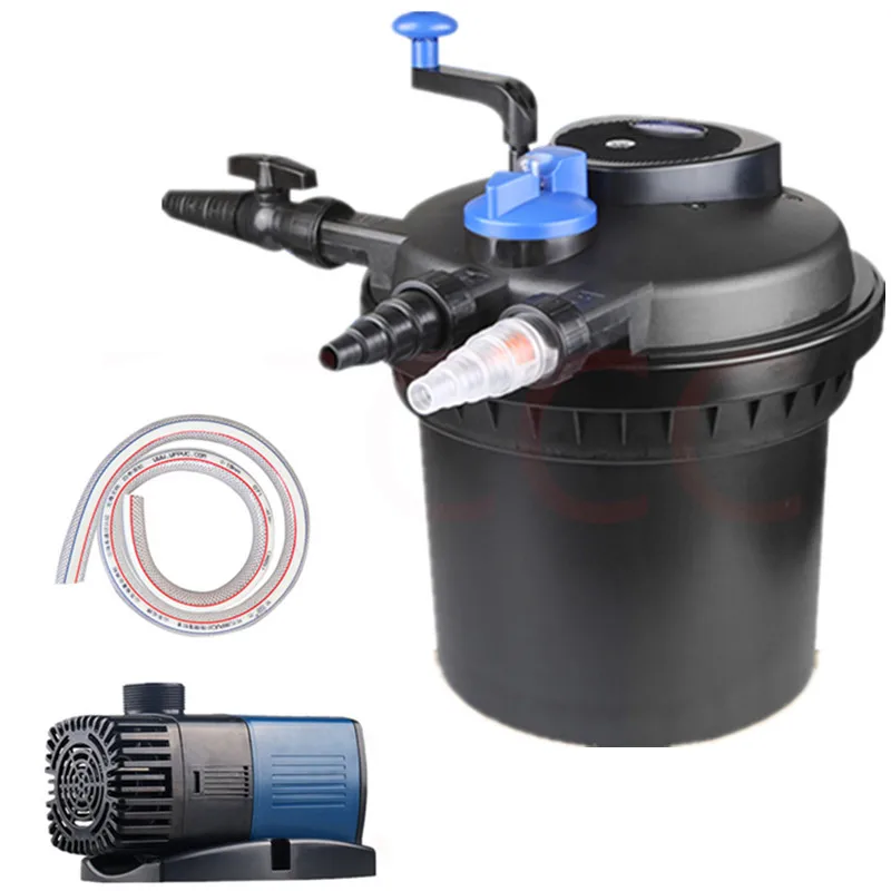CPF-2500 a set Рыбоводный пруд коды налогоплательщика(CPF 2500 5000 10000 15000 20000 30000 50000 пруд Плавательный Бассейн Фильтр bio давления UV фильтр Средний аквариум для рыбок Биохимический - Цвет: CPF-2500 a set