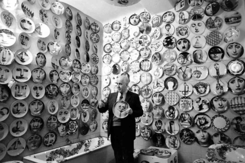 Fornasetti фарфоровые декоративные настенные тарелки, аксессуары для украшения дома, украшения для кофейни, бара, ресторана, декора комнаты, подарок