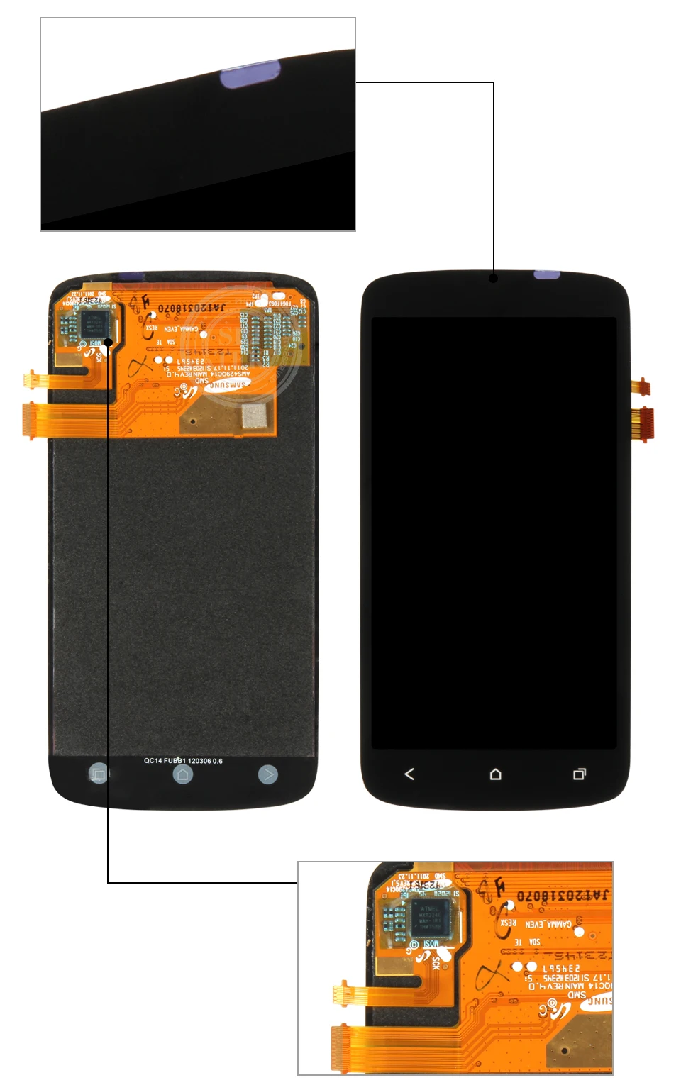 Srjtek 4,3 дюймов для htc One S Z520E ЖК сенсорный дигитайзер Сенсорное стекло в сборе с рамкой для htc Z520E дисплей