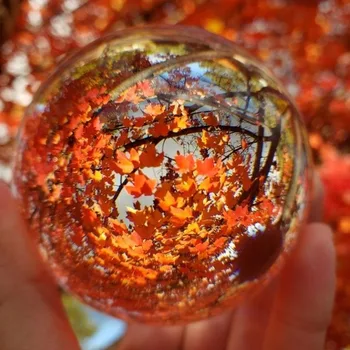 

Photography Glass Crystal Ball 80mm Sphere Photography Photo Shooting Props Lens Clear Round Artificial Ball Decor Gift