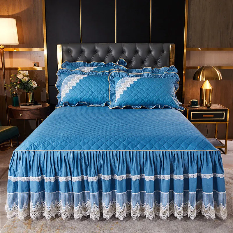 Quilted Lace Bedspread King Size Queen 