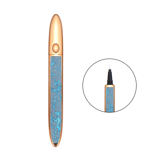 2 In 1 Magic Lash Liner Glue Pen Non Magnetic No Glue Liquid Eyeliner Waterproof Long Lasting Fast Dry Eye Makeup
