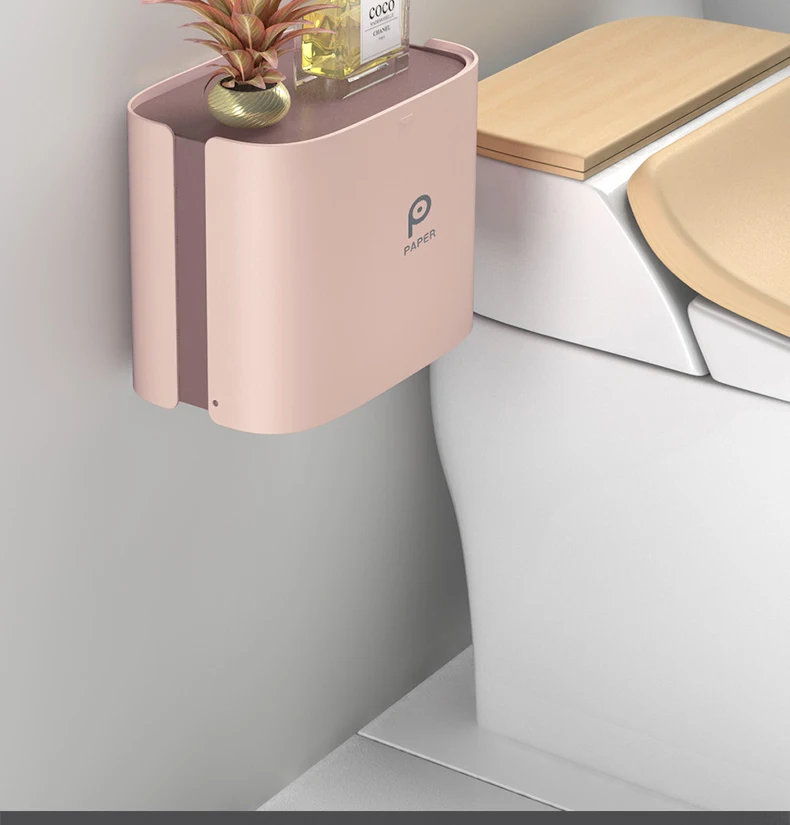 ABS пластиковый держатель для туалетной бумаги настенный ящик для туалетной бумаги Водонепроницаемая полка для хранения ванной комнаты