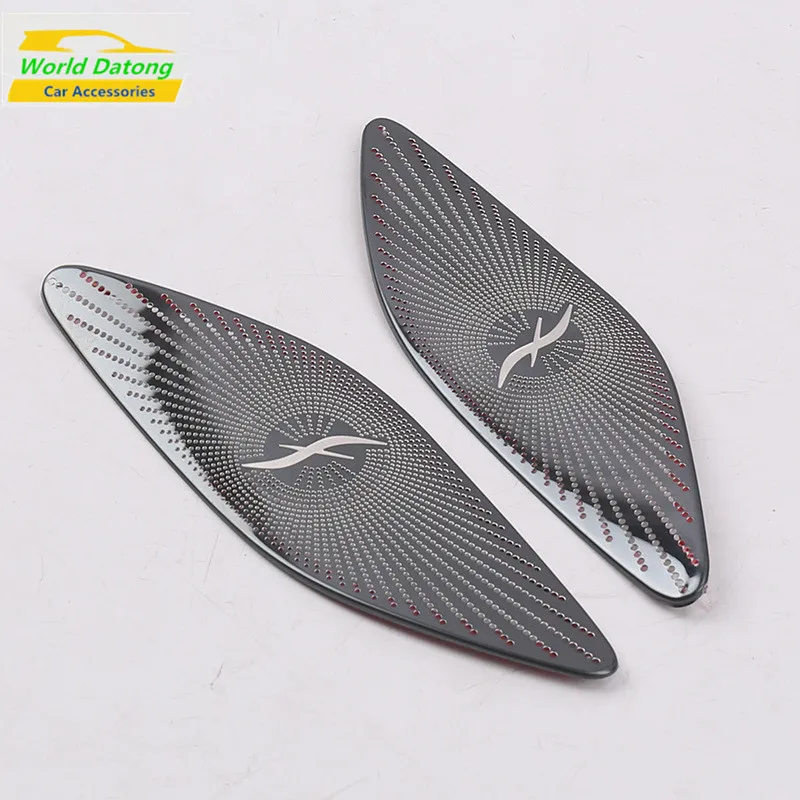 Внутренняя Автомобильная колонка из нержавеющей стали A Pillar Vent Cover Trims для Mercedes Benz