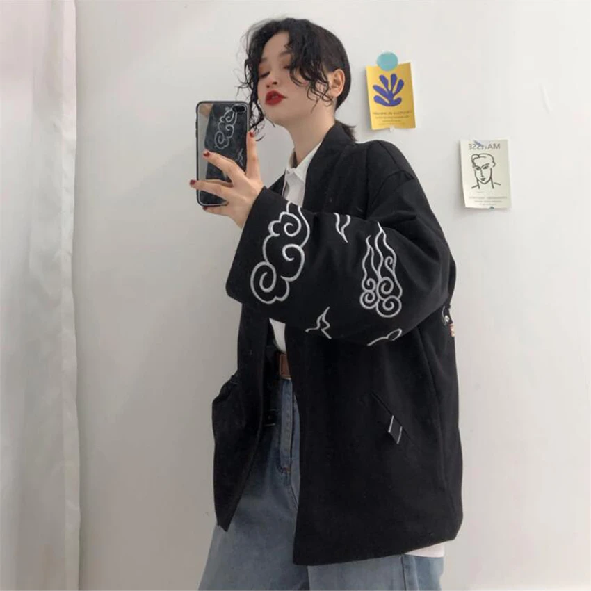 2020 модное кимоно Харадзюку в японском стиле юката для женщин и мужчин хаори