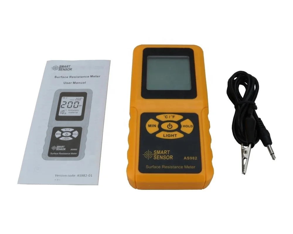 

Digital LCD Surface Resistance Meter Temperature Tester