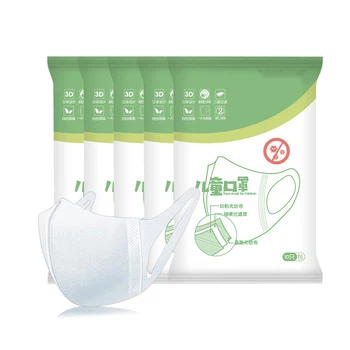 

50Pcs Disposable Children Kid Masks 3-layer 3D Breathable Mouth Mask Respirator Dustproof Mouth Muffle Health Care