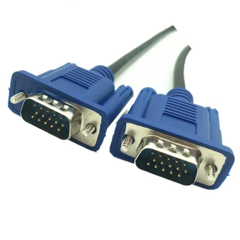 VGA Cable Male to Male Braided Shielding High Premium HDTV VGA computer tv display signal short cable 0.3m/0.5m 30cm 50cm vga cable adapter vga cable