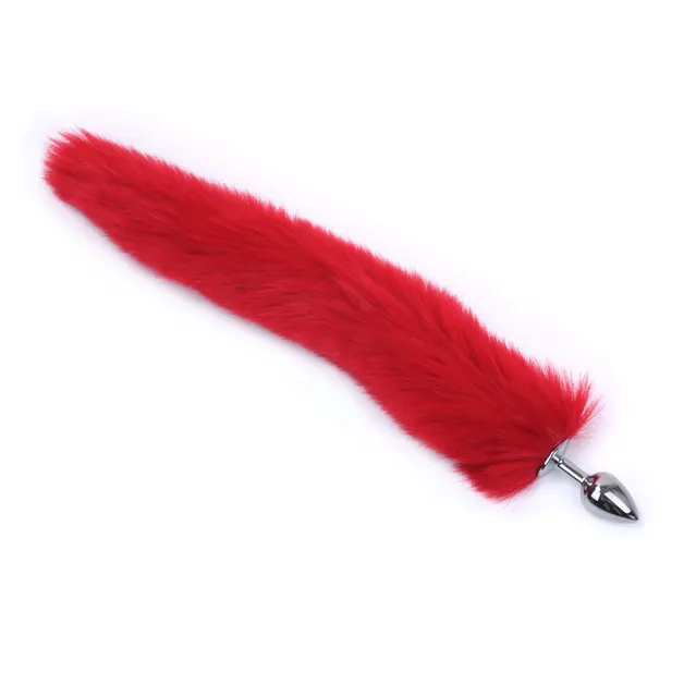 Red cat tail anal plug