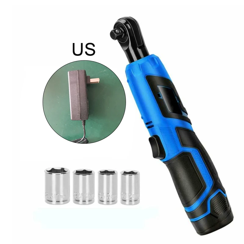 

Cordless Electric Ratchet Wrench Charger 12V 3/8inches 2000mAh Li Ion Battery Power Tools Impact Wrenches