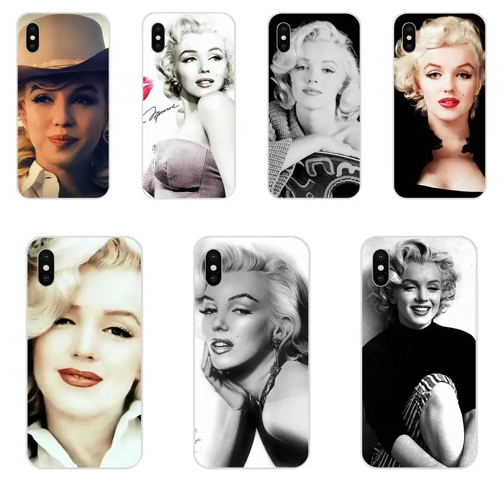 

For Huawei P7 P8 P9 P10 P20 P30 Lite Mini Plus Pro Y9 Prime P Smart Z 2018 2019 TPU Skin Painting 2019 Hybrid Marilyn Monroe