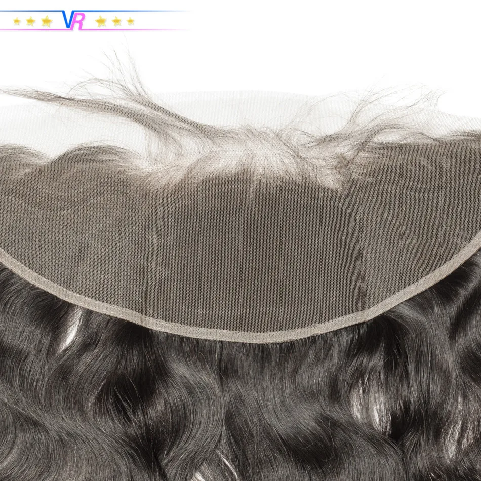 VR Star Quality Peruvian Deep wave Virgin Human Hair Bundles With 13x4 frontal Ear to Ear with Natural Baby Hair