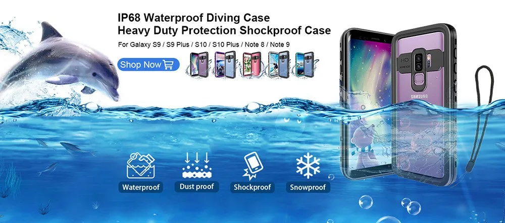 waterproof case for samsung galaxy S9 Plus APP 815