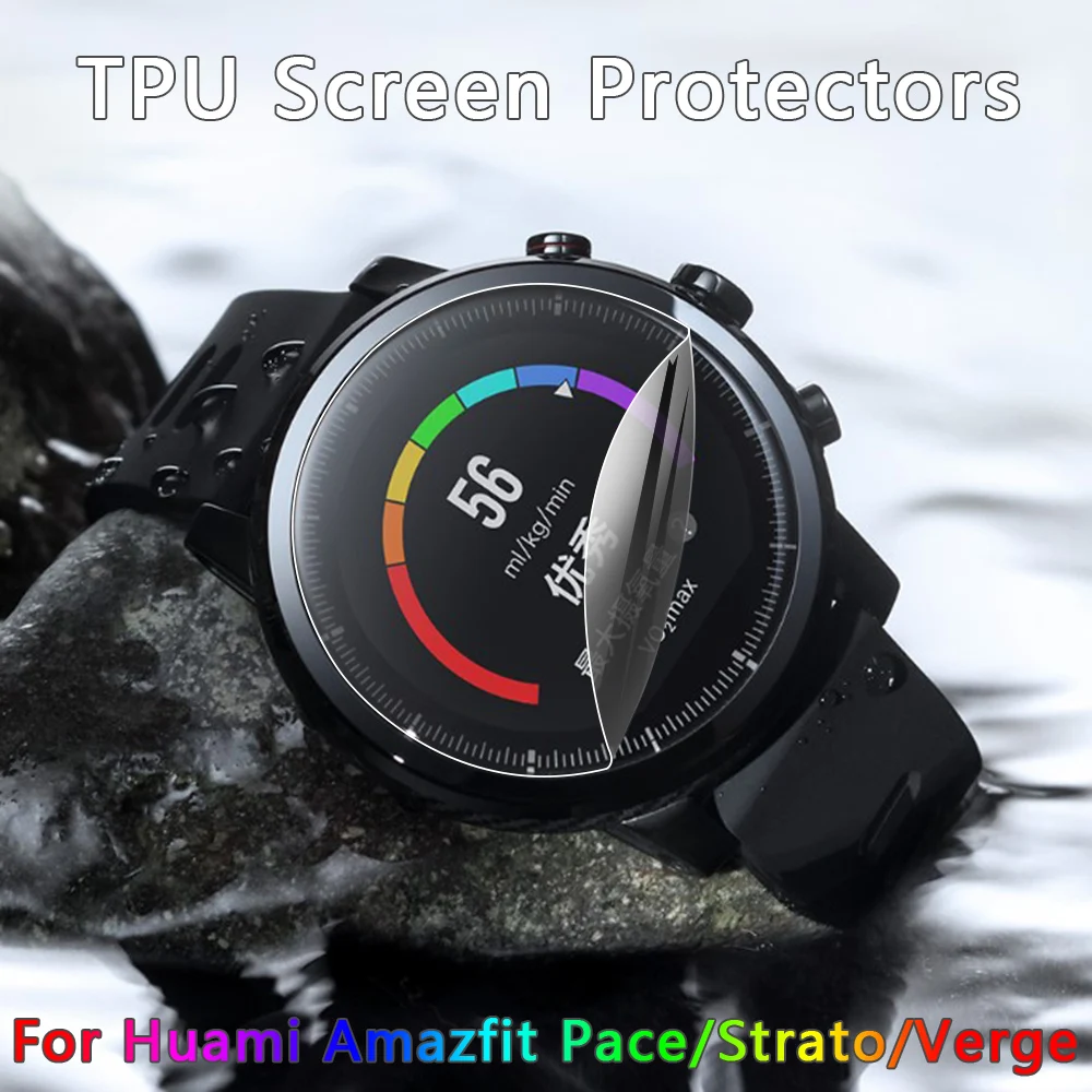 Мягкая ТПУ Гидрогелевая пленка полное покрытие Защитная пленка для экрана для Huami Amazfit Pace Stratos Verge Lite аксессуары для умных часов