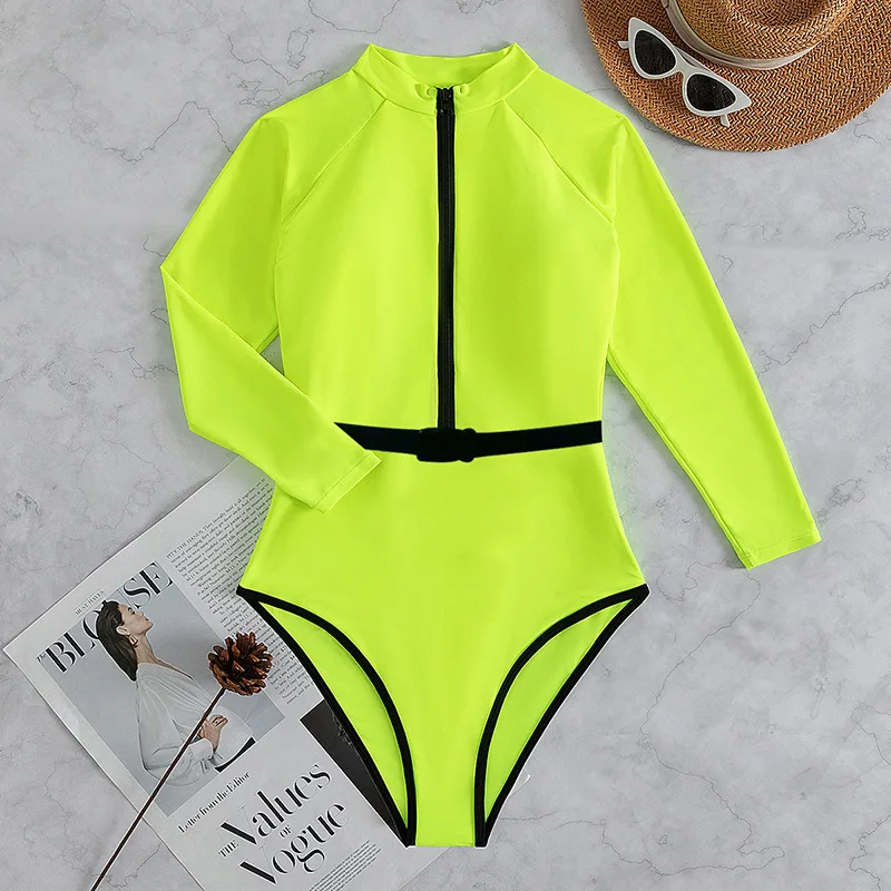Long sleeve Swimsuit Rashguard Women Surfing Swimwear Surfing Diving swimming diving suit women Bodysuit Rash Guard rash guard surfing swimsuit