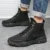 Mazefeng Men Tactical Military Army Boots Breathable Leather Mesh High Top Casual Desert Work Shoes Mens SWAT Ankle Combat Boot