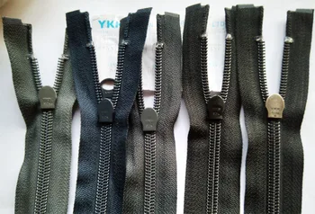 

10pcs/lot Cheap Long Ykk Nylon Coil Zipper Fastener Single Open End White Grey Blue Black Jacket Clothing Sewing Accessories