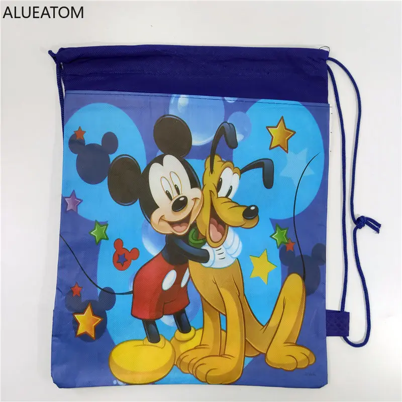 

1pc Cartoon Drawstring Bag Mickey School Backpack for Boy ,Girls Unicorn Satchel Bundle Rucksack