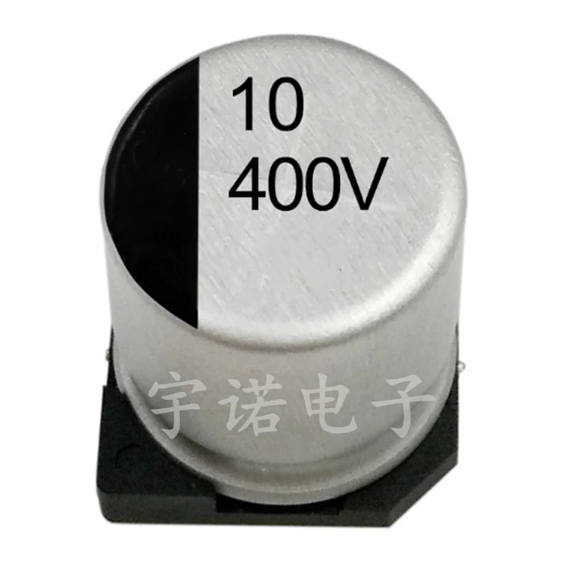 10PCS 400v10uf  SMD Aluminum Electrolytic Capacitor Volume 10 * 12.5 10uF / 400V SMD Electrolytic Capacitor Size：10x12.5（MM） 10pcs 400v2 2uf smd aluminum electrolytic capacitor volume 6 10 5 2 2uf 400v smd size：6 3x10 5（mm）