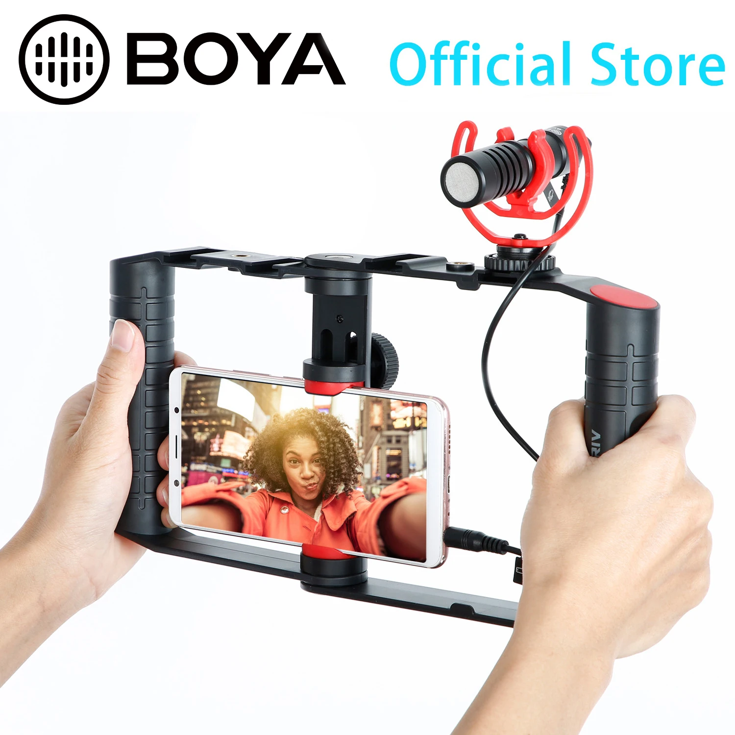 BOYA BY-VG380 все-в-одном многофункциональный комплект для видеозаписи смартфона со