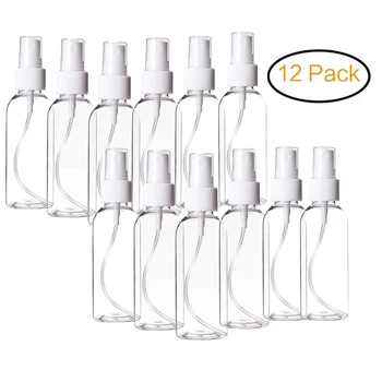 

12Pcs 100ML Clear Plastic Perfume Empty Spray Bottle Travel Makeup Beauty Gadget