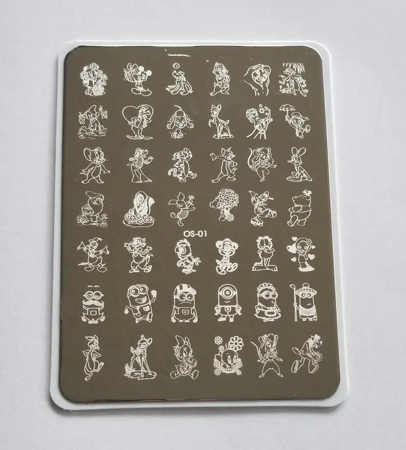 1PC**9.5X14.5cm Nail Art Stamping Plate 304 Stainless Steel Templates  Plates Image--Unique Design/Lace design nail Stamp Plate