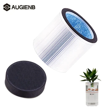 

AUGIENB Replacement HEPA Filter for Desktop Purifier Smoke Dust Odor PM2.5 Eliminator Allergiesc Pets Dander Cleaner