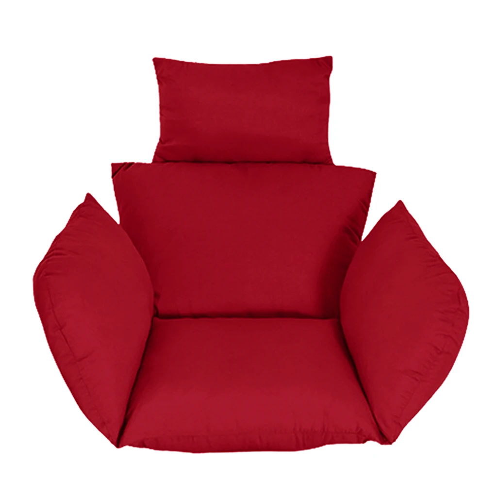 Thicken Swing Hanging Basket Seat Cushion Hanging Egg Chair Pad for Home Garden Rocking Chair Seat Cushion (No Chair)