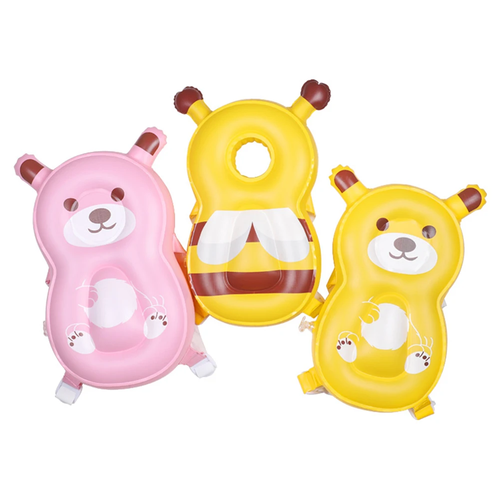 Pink Children's Anti-fall Headrest Ears Can Be Pinched Breathable Inflatable Cartoon Baby Toddler Head Protector | Мать и ребенок