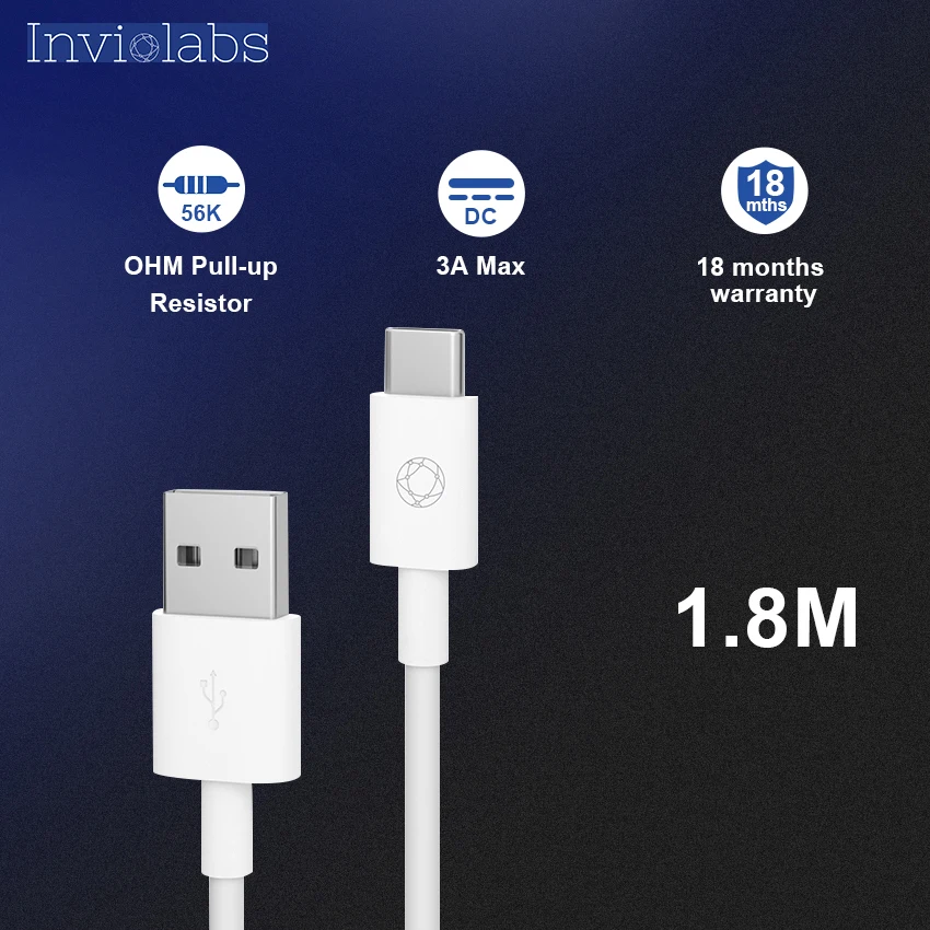 1 8 м/6 футов DurableLine USB-C USB-A кабель для Samsung Galaxy S10 / S9 + S8/S8 +/Note LG V20/G5/G6 iPad Pro 2018 и многое