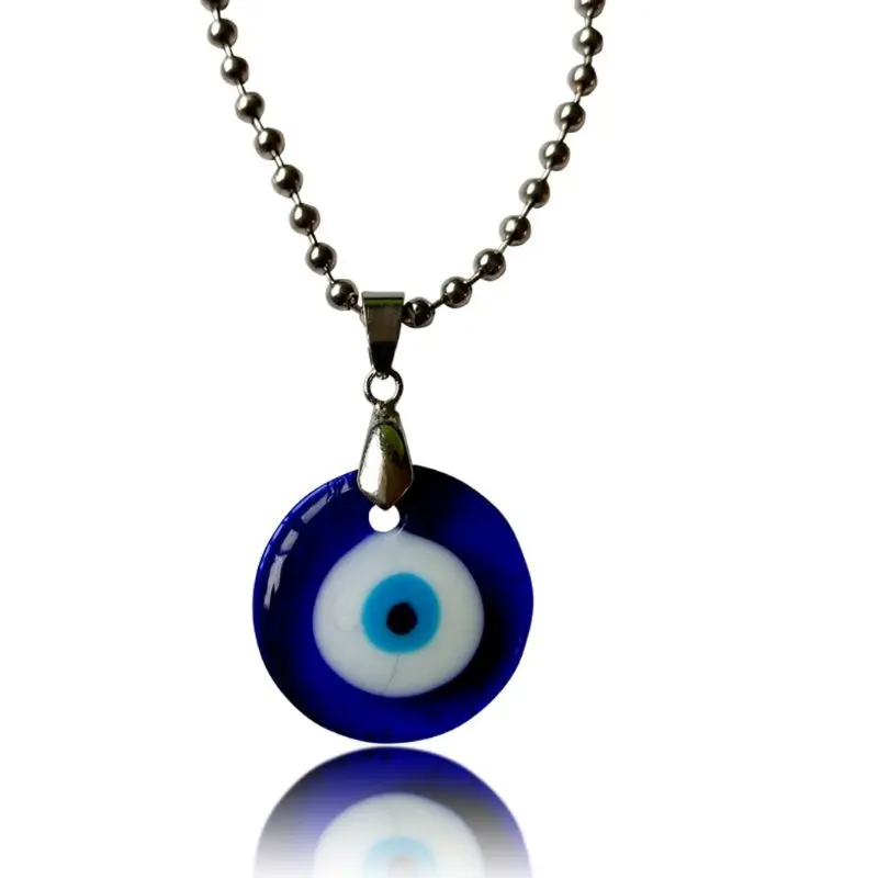 

Turkish Evil Protection Amulet Eye Protection Necklace Blue Eyes Glass Lucky Charm Pendant Necklace Unisex Jewelry
