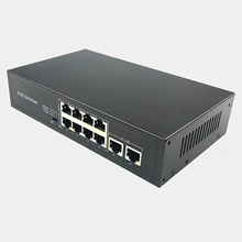 Uvusee 8+2 Ports Fast Ethernet PoE Switch for IPTV, IP Camera, VoIP Phone, WiFi AP 10ports Surveillance video System 10/100Mbps