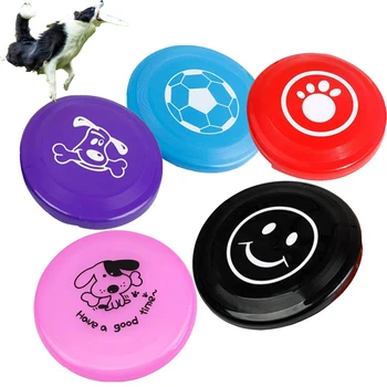 

Pets Toys Dog Toys Cartoon Plastic Flying Disc Resistance Bite Soft Rubber Colourful Toys For Pet Training Discs Molar Chew Toys