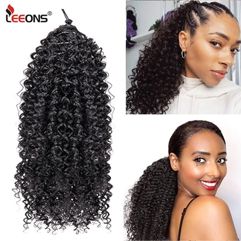 

Leeons New Drawstring Puff Ponytail Afro Kinky Curly Hair Extension Synthetic Clip In Pony Tail African American Hair Extension