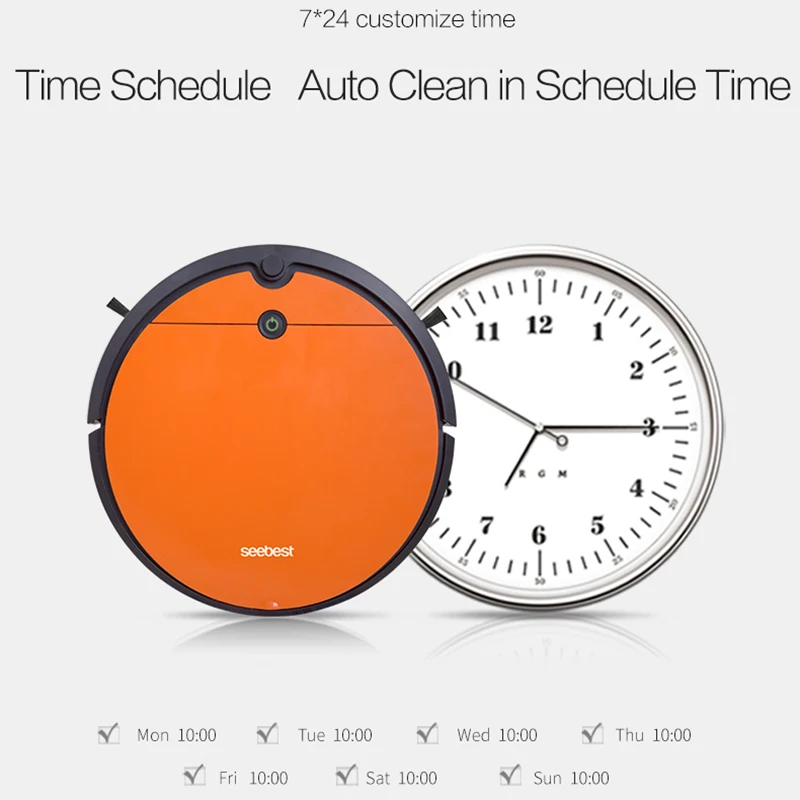 Робот пылесос Seebest с дистанционным управлением|robot vacuum cleaner|seebest robot cleanervacuum cleaner |