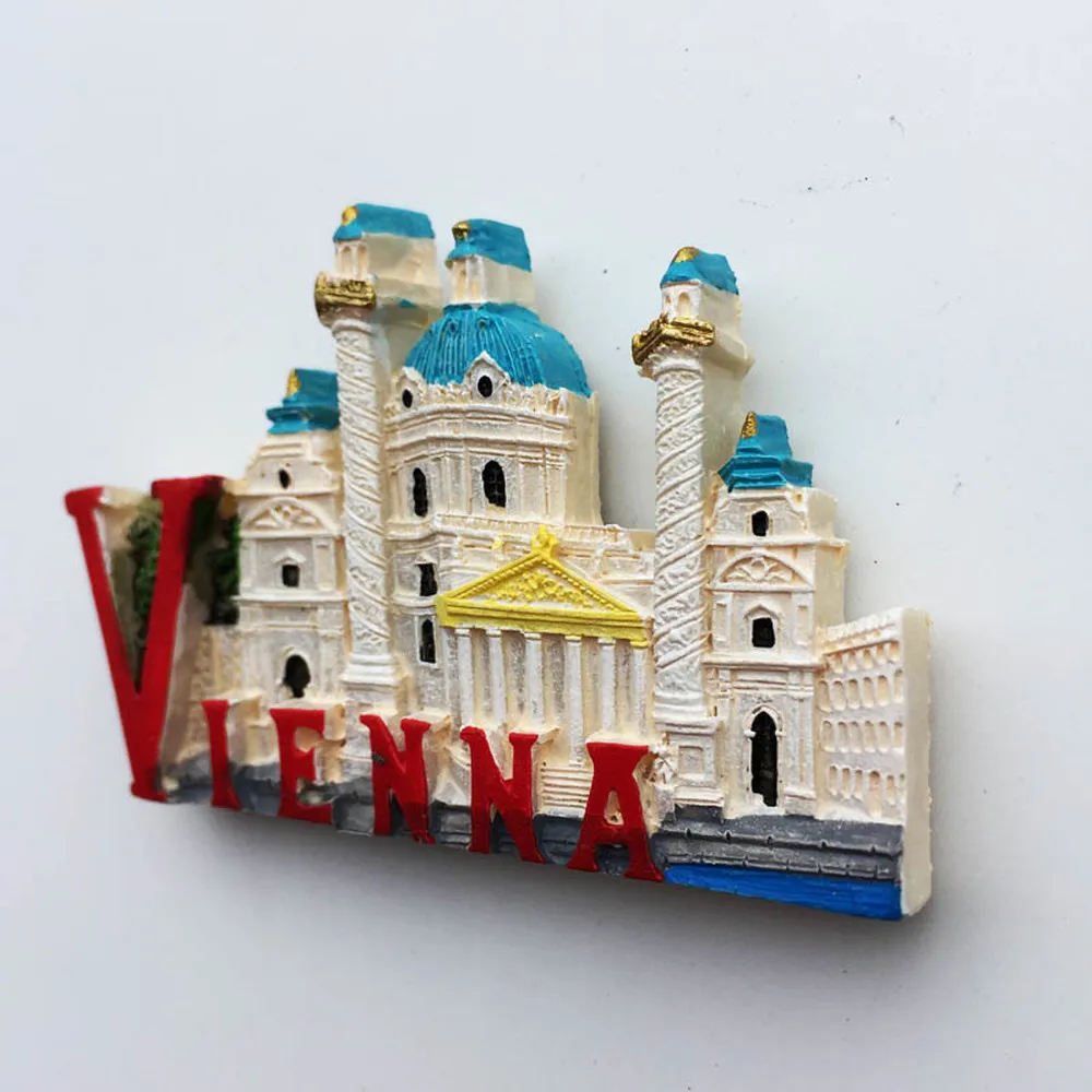 BABELEMI Австрия ручная роспись вены 3D Смола магнит на холодильник сувенир холодильник Туризм Сувенир Коллекционные вещи подарок