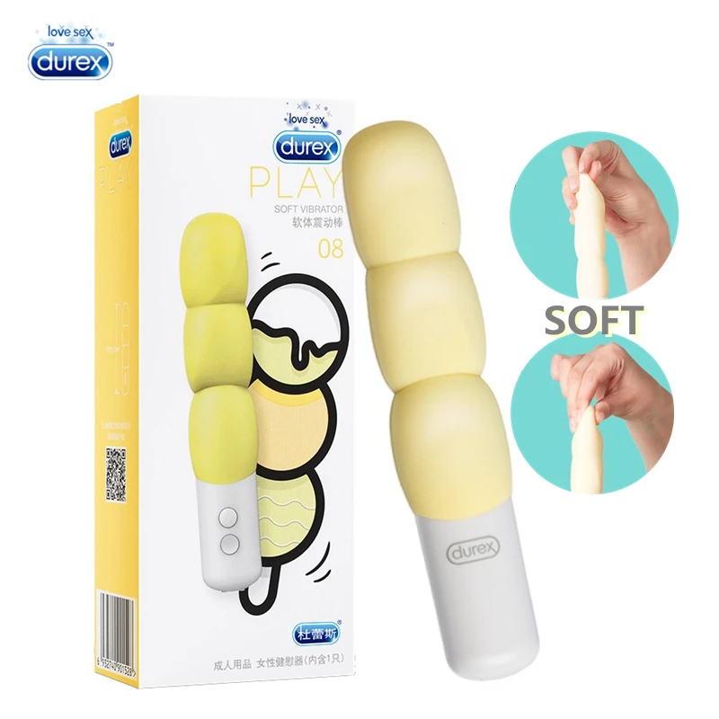 Фаллоимитатор Durex для точки G вибраторы мороженого мягкий бесшумный
