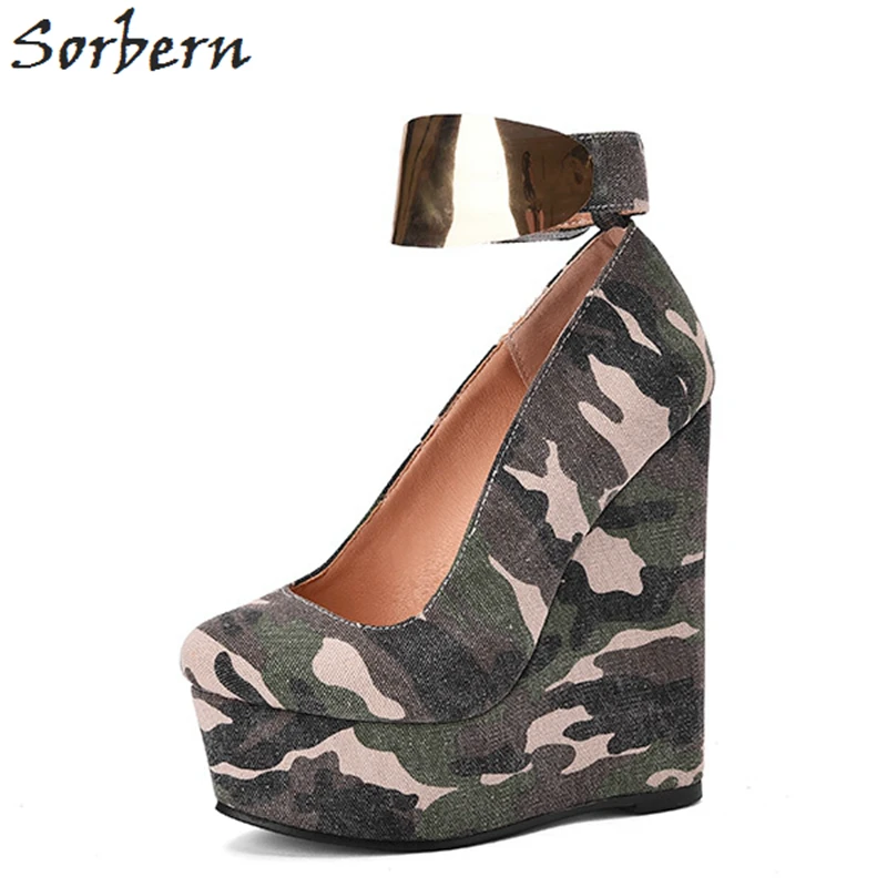 camouflage heels