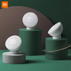 Xiaomi Mijia ночник 2 человека тела Индукционная прикроватная лампа мини энергосберегающая лампа подходит для коридора санитарная спальня